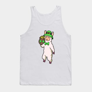 Llama Leprechaun - St Patricks Llama Tank Top